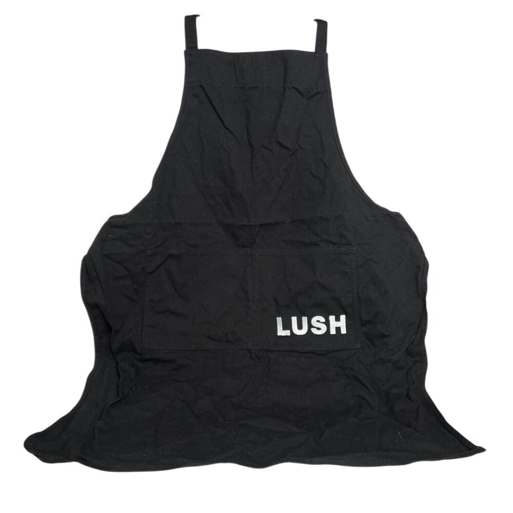 LUSH Black Employee Apron Logo Uniform Store Merch
